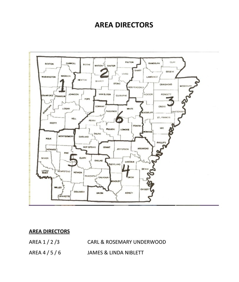 Arkansas Area Map